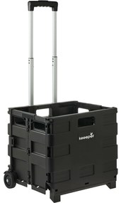 Keeeper Összecsukható bevásárlókocsi Olli 65 l Black, 65 l