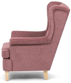 Füles fotel rózsaszín szövettel. AK-388 PINK2