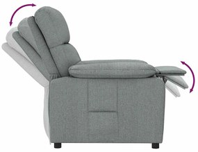 sötétszürke szövet dönthető fotel