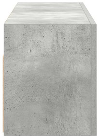 betonszürke szerelt fa fali fürdőszobaszekrény 80 x 25 x 30 cm