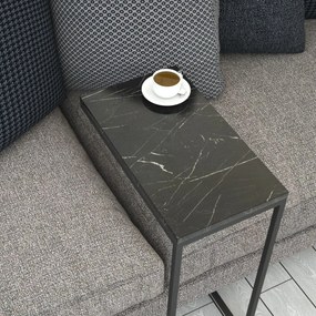 Összecsukható asztal Callen fekete márvány
