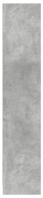 betonszürke szerelt fa könyvespolc 57 x 28,5 x 141 cm