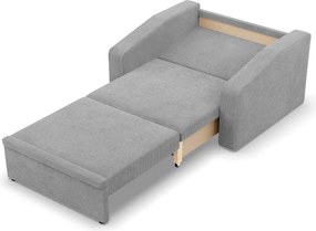 Vertico fekvőfotel, 90 cm széles, kordbársony, szürke
