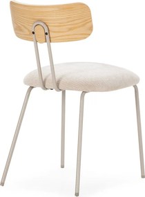 Bézs-natúr színű kárpitozott étkezőszék Olimpia – MOME