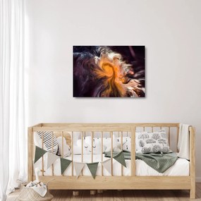 Absztrakt kép - univerzum (üvegen) (70x50 cm)