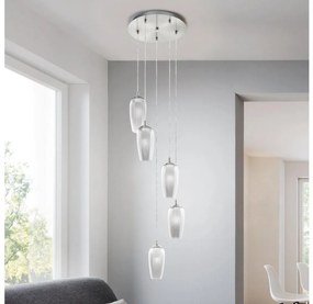 Eglo 96345 - LED Csillár zsinóron FARSALA 5xG9/2,5W/230V