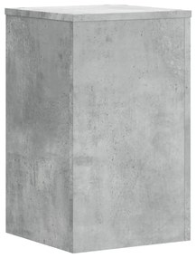 2 db betonszürke szerelt fa növénytartó állvány 30 x 30 x 50 cm