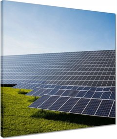 Vászonkép 40x40 Napelemek Foto Sun