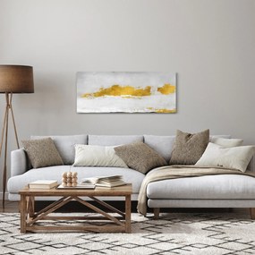 Kép - Arany és szürke vonások (120x50 cm)