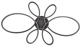 Fekete LED mennyezeti lámpa 45.5x83 cm Fly – Trio