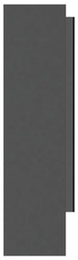 szürke MDF tükrös fürdőszobaszekrény 80 x 15 x 60 cm