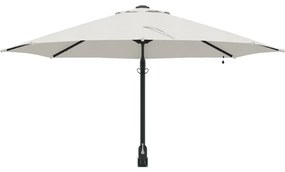 Falra Szerelhető Kert Napernyő LED-ekkel Bézs 248 cm