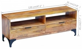120x35x45 cm mangófa TV állvány