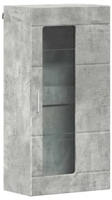 Fali szekrény polcokkal Beton szürke 55 x 29 x 100 cm Faanyag
