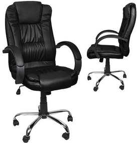 Office chair eco leather - black MALATEC