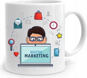 Marketingeseknek Digitális Marketing Bögre Ajándék fényképes nyomtatással