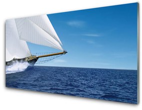 Akrilkép Hajó, tenger, táj 125x50 cm
