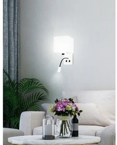 LED Fali lámpa MAGNUM 1xE27/40W/230V + LED/3W fehér