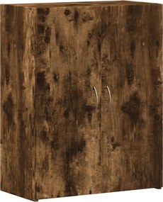 vidaXL füstös tölgy színű szerelt fa irattartó szekrény 60x32x77,5 cm