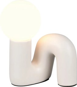 Elefántcsont színű kerámia asztali lámpa (magasság 21,5 cm) Quinn – Reality