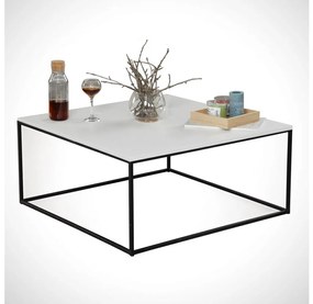 Asir Kávésasztal ROYAL 43x75 cm fekete/fehér AS0862