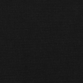 fekete szövet ágykeret fejtámlával matrac nélkül 90x190 cm