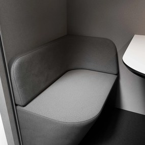 INBOX akusztikai irodai fülke 1 személyes, 2100 × 1100 × 900 mm