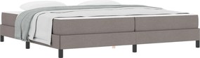 vidaXL Boxrugós ágy matracmal Tópszínű 200 x 200 cm szövet