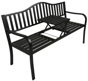 Fekete fém kerti pad Segula - Garden Pleasure