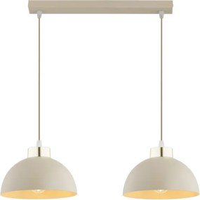 Brilagi - Kábeles csillár MOON 2xE27/60W/230V bézs/arany