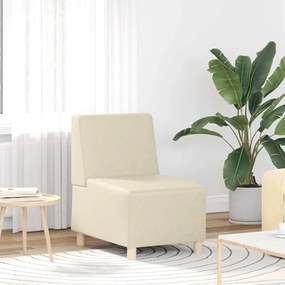 krémszínű műbőr kanapéfotel 55 cm