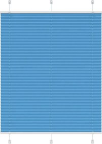 vidaXL pliszírozott redőny kék 110x150 cm szövetszélesség 109,4 cm