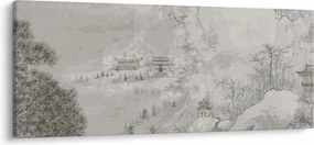 Kép - Kínai táj (120x50 cm)