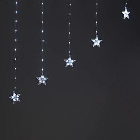 Aca Lighting karácsonyi fények 222 Led függönycsillag átlátszó, tápegységgel együtt