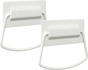 vidaXL Szekrény Fogantyúk 2 pcs Fehér 85 x 45 mm Fém