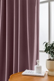 Világoslila VELVET sötétítő függöny 140x270 cm Felfüggesztés: Hullámos sínszalag
