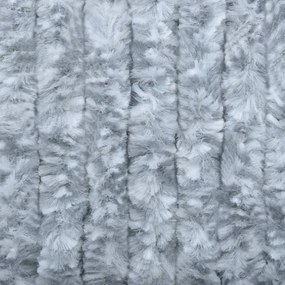 fehér és szürke zsenília rovarfüggöny 90 x 220 cm