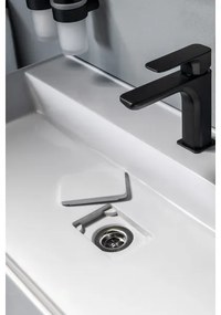 Sapho - Pultba ültethető mosdó GODIVA 68x44 cm márvány/fehér