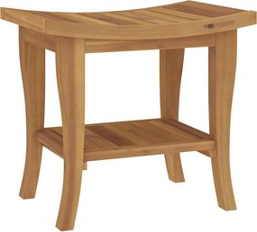 vidaXL tömör tíkfa fürdőszobai kisasztal 50 x 35 x 45 cm