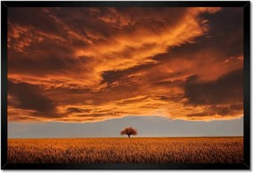 Poszter keretben 60x40 Narancssárga égbolt