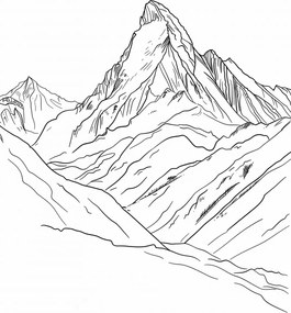 Poszter 70x100cm Hegyi vázlat