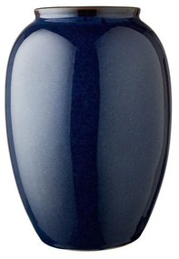 Sötétkék kőedény váza (magasság 25 cm) Gastro Dark Blue – Bitz