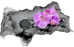 3d-s lyukat fali matrica Orchideák kövek nd-b-69189175
