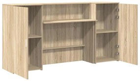 recepciós pult sonoma tölgy 200x50x103,5 cm szerelt fa
