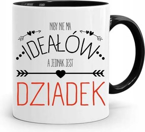 Fekete Bögre Nagypapa Napjára Nincsenek Tökéletesek, fényképes nyomattal