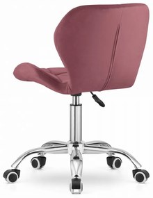 Dolgozószobai szett íróasztal TAYLOR SONOMA 100x50 cm + irodai szék AVOLA VELVET sötét rózsaszín