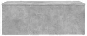 betonszürke szerelt fa TV-szekrény 80 x 34 x 30 cm