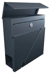 Modern, postaláda Időjárásálló, kültéri antracit