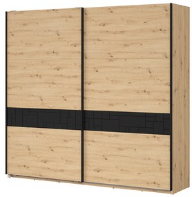 Ruhásszekrény Pont SZF/240 (artisan tölgy + matt fekete). Akció -18%. 1063046