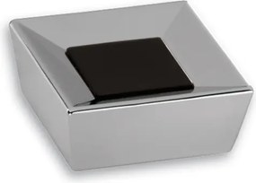 Bútorfogantyú gomb Siro 2100-39ZN1A3 króm fényes/fekete